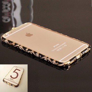Weedoo Crystal Rhinestone Cloisonne Diamond Metal Bumper Frame Case iPhone 6 xmas stock (Multiple Colours)