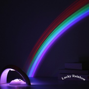 Weedoo Lucky Rainbow LED Projector Lamp Night Light Children Bedroom / Romantic Decor