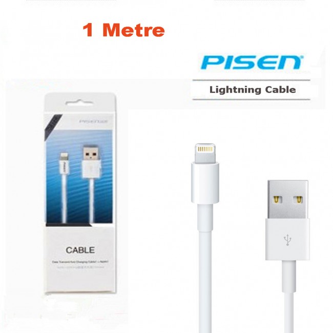 Weedoo Premium Quality 1m Genuine Pisen Lightning Charging Cable For Iphone 5 6 6s Se