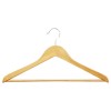Wooden Suit Hanger with Ribbed Trouser Bar